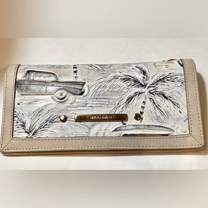 BRAHMIN Leather wallet with embossed leather
